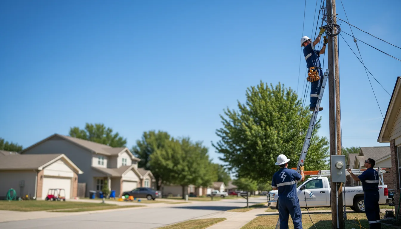 Residential electrician providing installation services in Arnolds Park, IA